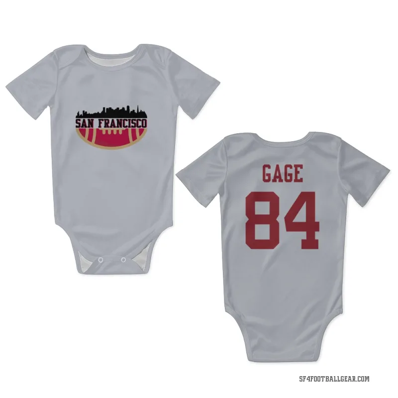 Russell Gage  White San Francisco 49ers  Newborn & Infant Bodysuit