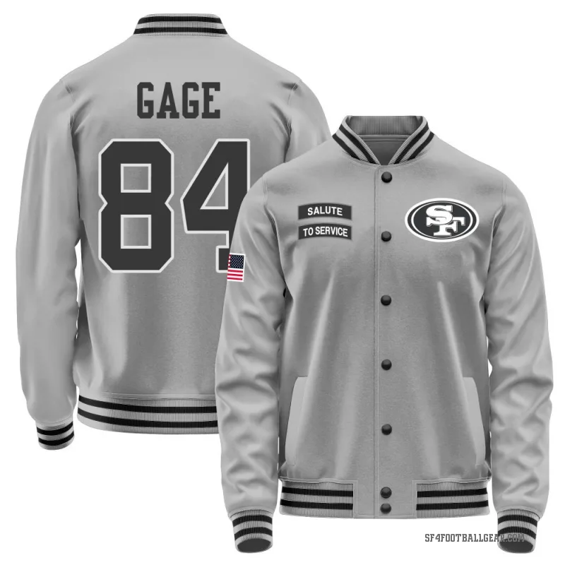 Russell Gage Youth Gray San Francisco 49ers Salute to Service Performance Jacket