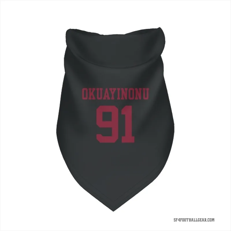 Sam Okuayinonu  Black San Francisco 49ers  Cat & Dog Pet Bandana