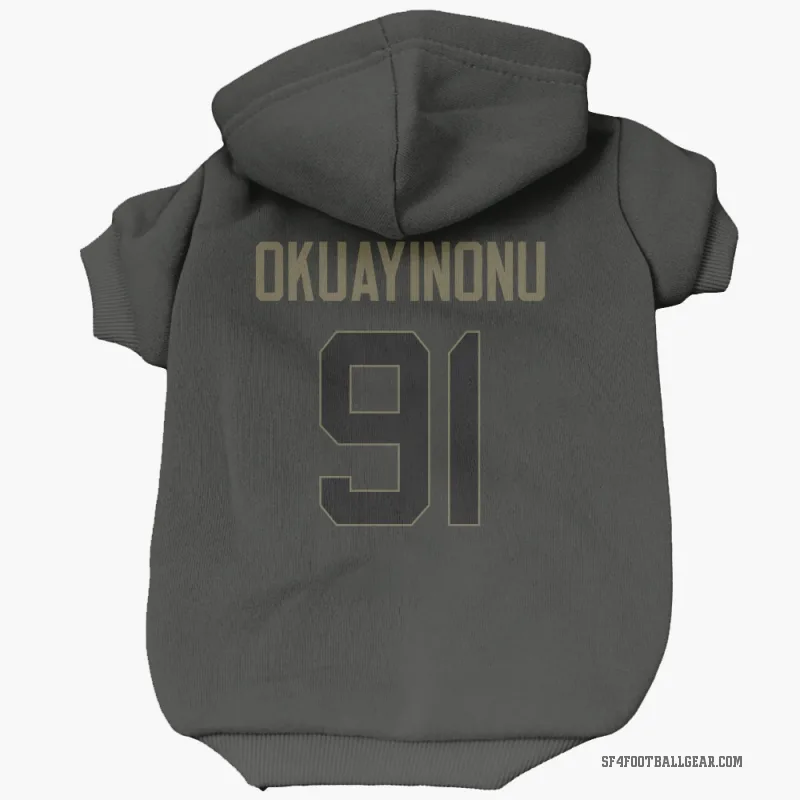 Sam Okuayinonu  Black San Francisco 49ers  Service Cat & Dog Pet Hoodie