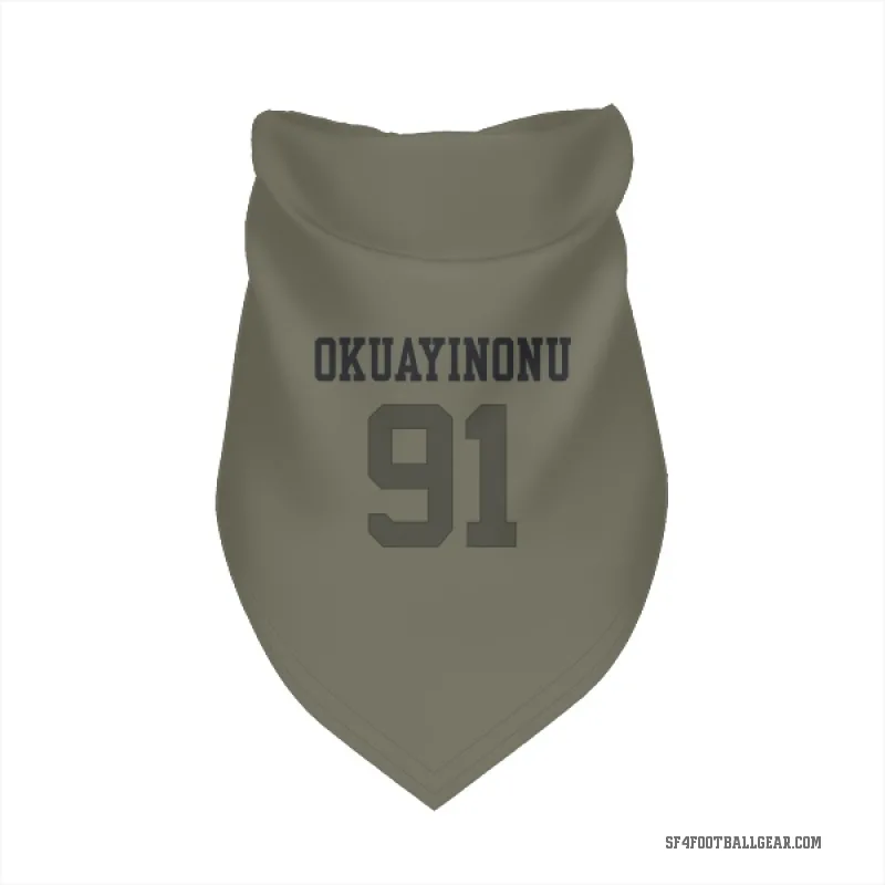 Sam Okuayinonu  Olive San Francisco 49ers  Cat & Dog Pet Bandana