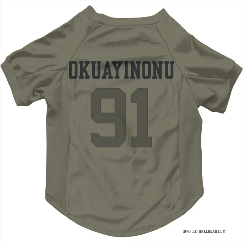 Sam Okuayinonu  Olive San Francisco 49ers  Cat & Dog Pet Jersey