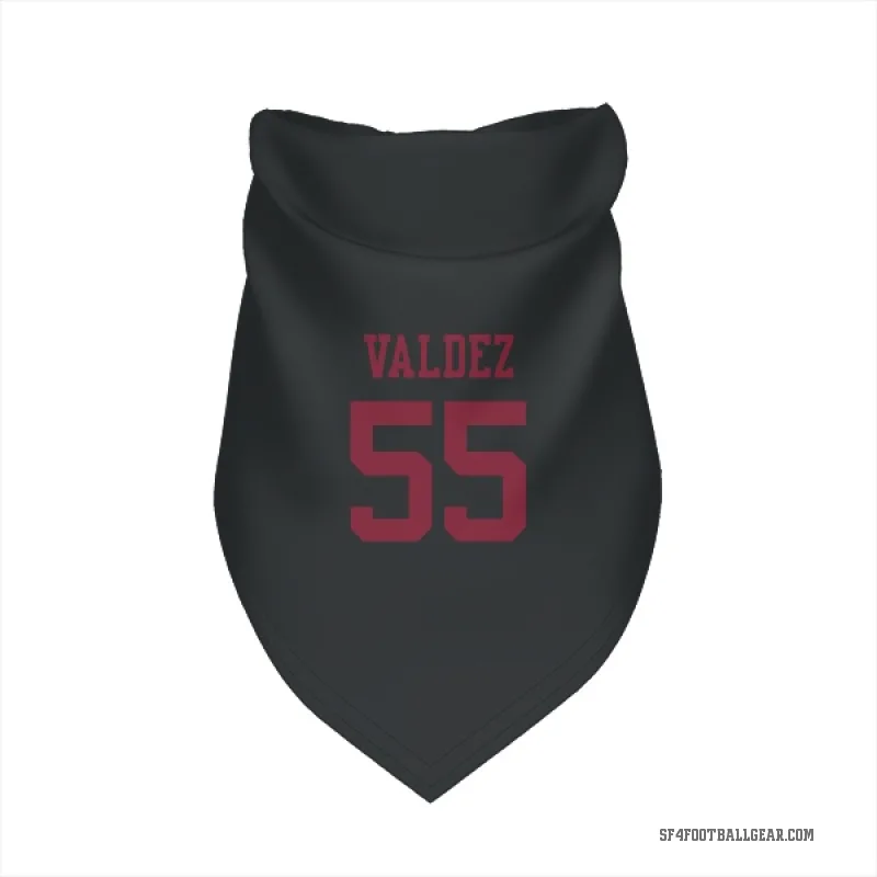 Sebastian Valdez  Black San Francisco 49ers  Cat & Dog Pet Bandana