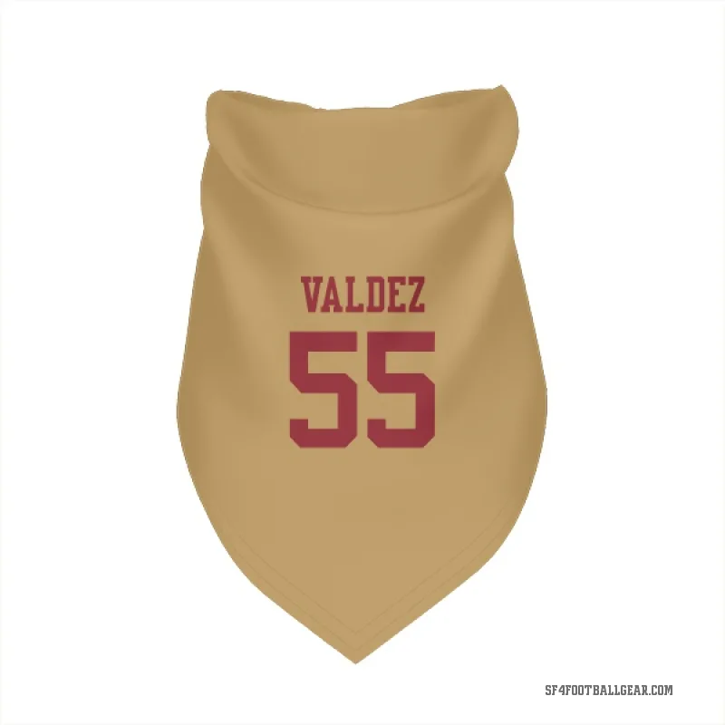 Sebastian Valdez  Gold San Francisco 49ers  Cat & Dog Pet Bandana