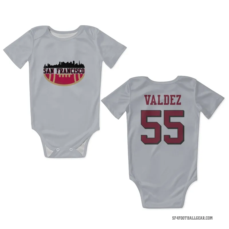Sebastian Valdez  White San Francisco 49ers  Rush Newborn & Infant Bodysuit
