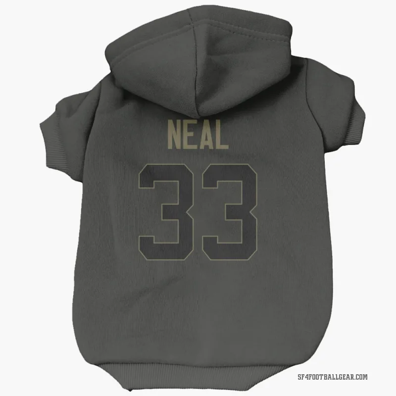 Siran Neal  Black San Francisco 49ers  Service Cat & Dog Pet Hoodie