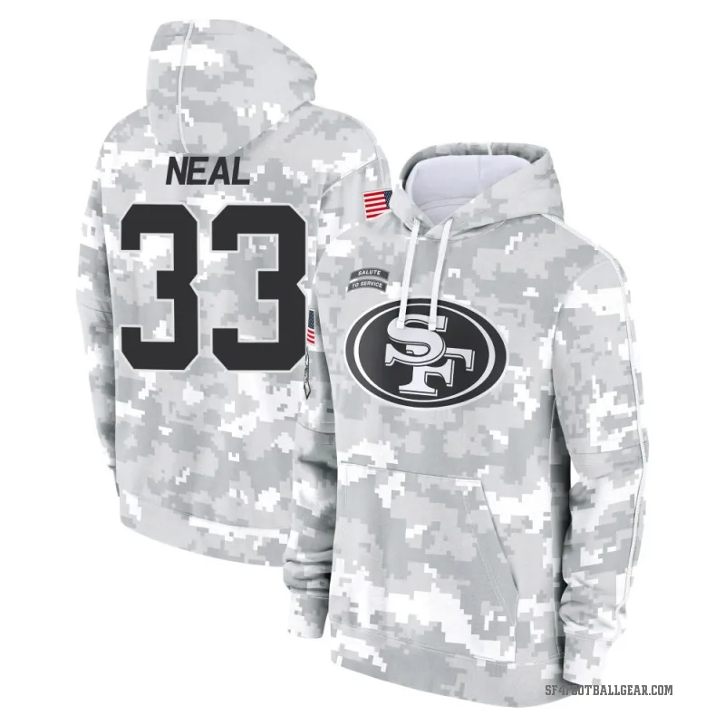 Siran Neal Men's Camo San Francisco 49ers Arctic 2024 Salute to Service Club Fleece Pullover Hoodie