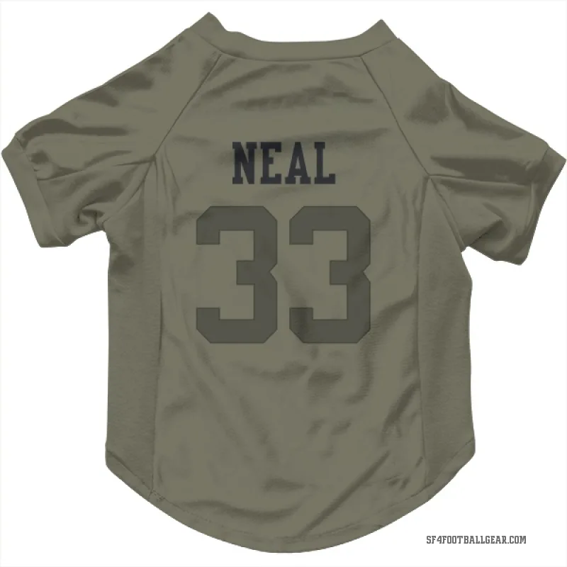 Siran Neal  Olive San Francisco 49ers  Cat & Dog Pet Jersey