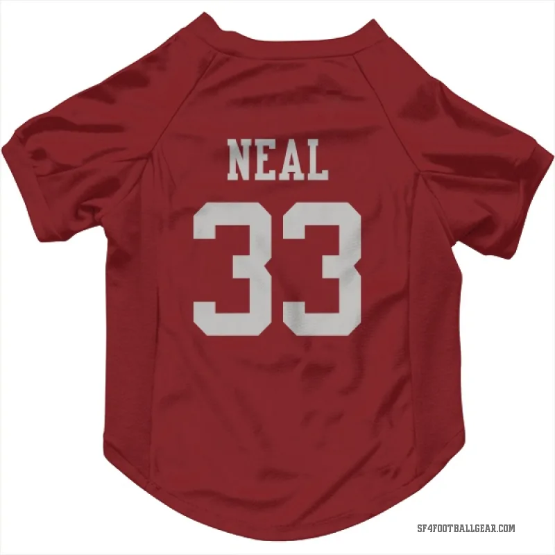 Siran Neal  Scarlet San Francisco 49ers  Cat & Dog Pet Jersey