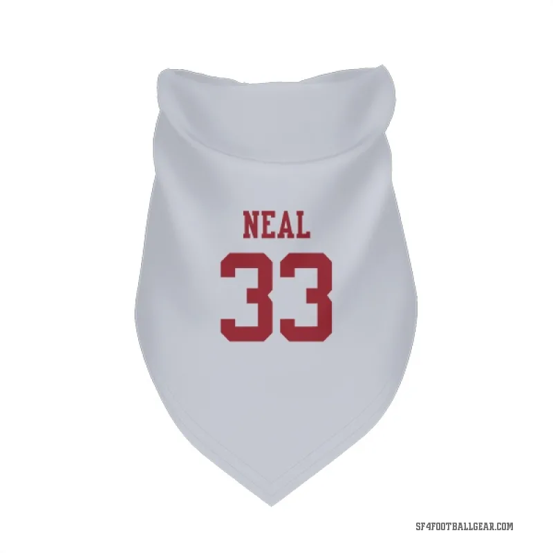 Siran Neal  White San Francisco 49ers  Cat & Dog Pet Bandana