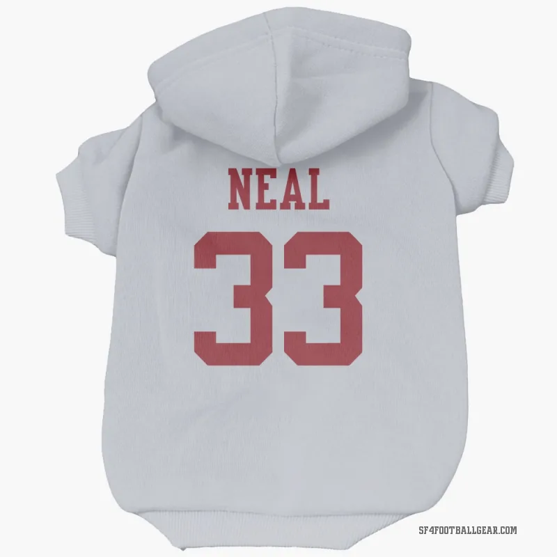 Siran Neal  White San Francisco 49ers  Cat & Dog Pet Hoodie