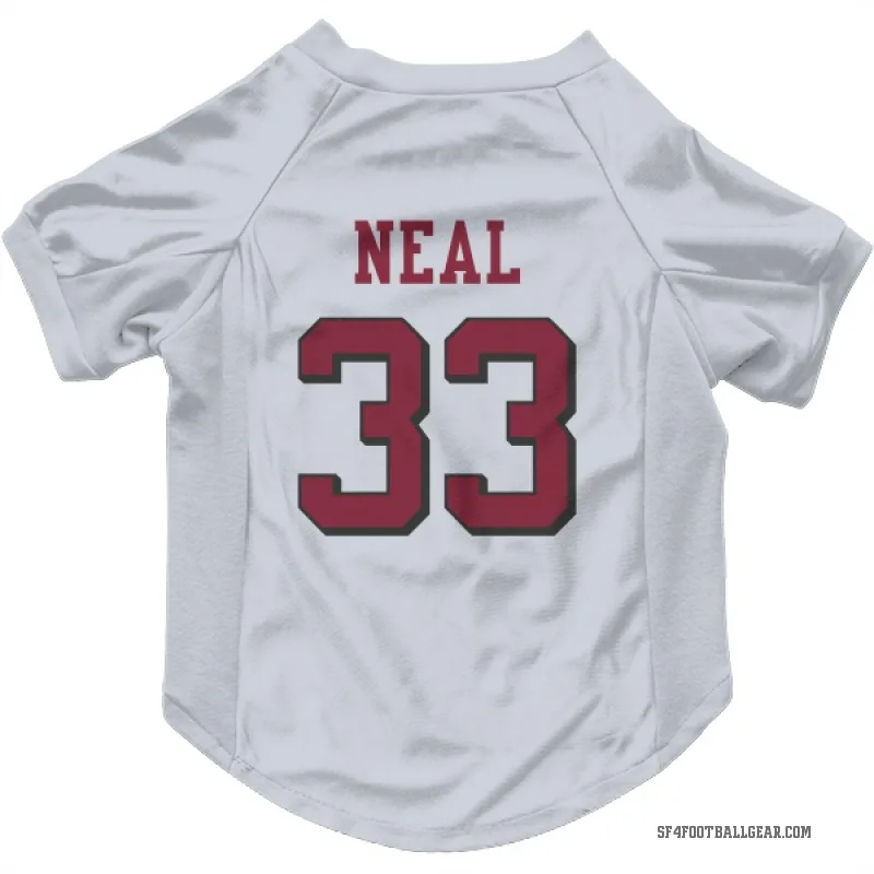 Siran Neal  White San Francisco 49ers  Rush Cat & Dog Pet Jersey
