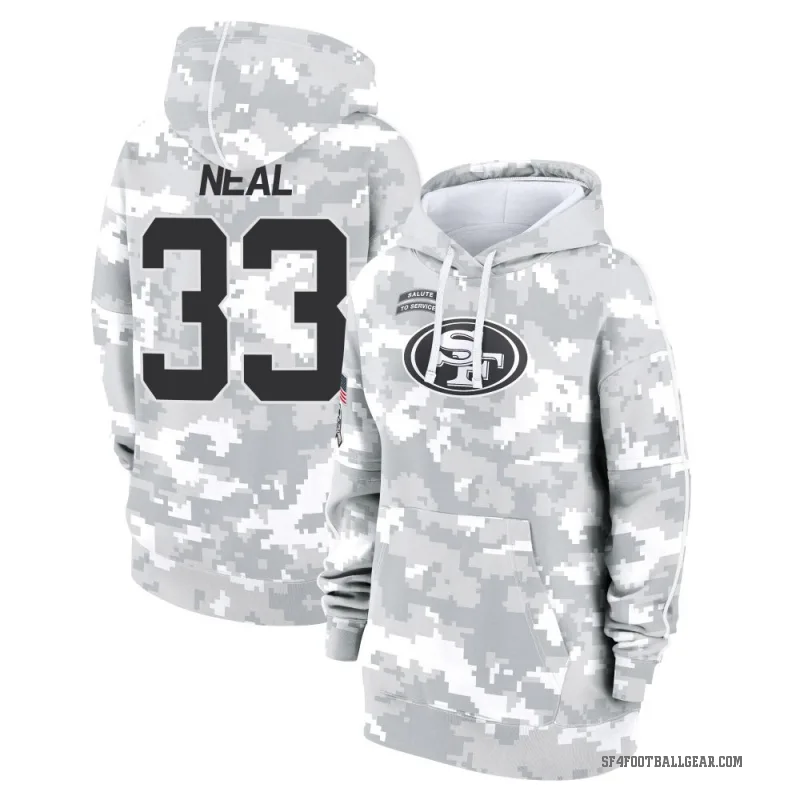 Siran Neal Women's Camo San Francisco 49ers Arctic 2024 Salute to Service Club Fleece Pullover Hoodie