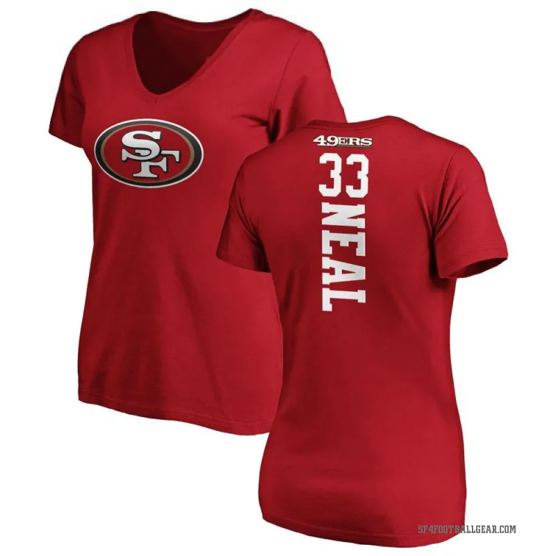 Siran Neal Women's Red San Francisco 49ers Backer Slim Fit T-Shirt -
