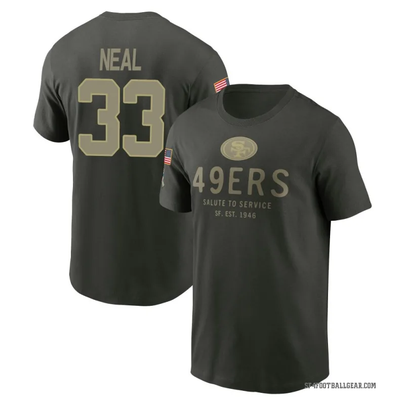 Siran Neal Youth Green San Francisco 49ers Forest/ 2025 Salute to Service Sideline Primary Edge T-Shirt