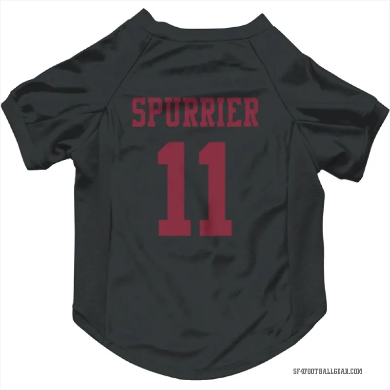 Steve Spurrier  Black San Francisco 49ers  Cat & Dog Pet Jersey