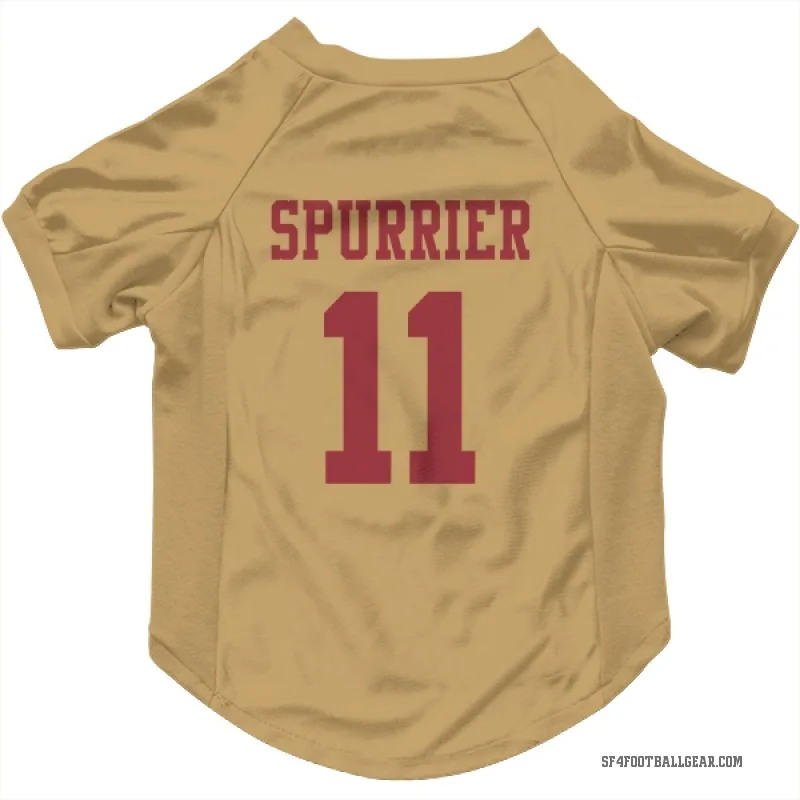 Steve Spurrier  Gold San Francisco 49ers  Cat & Dog Pet Jersey