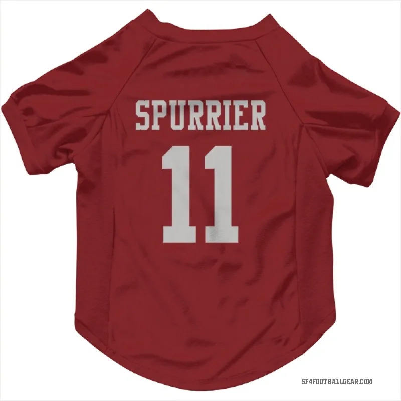 Steve Spurrier  Scarlet San Francisco 49ers  Cat & Dog Pet Jersey