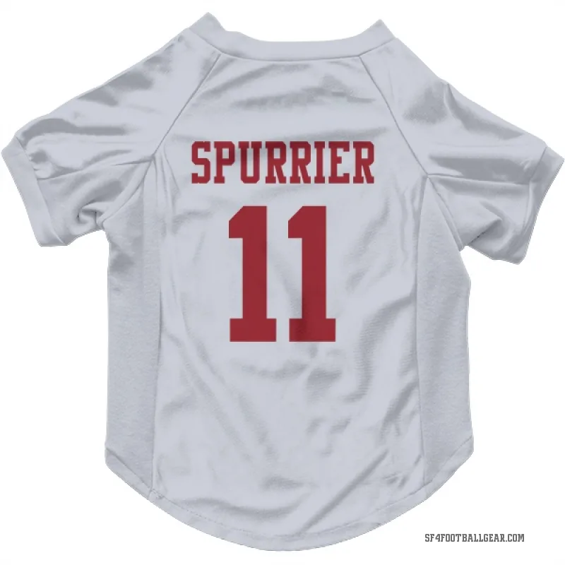 Steve Spurrier  White San Francisco 49ers  Cat & Dog Pet Jersey