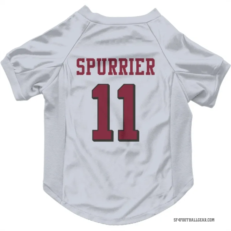Steve Spurrier  White San Francisco 49ers  Rush Cat & Dog Pet Jersey