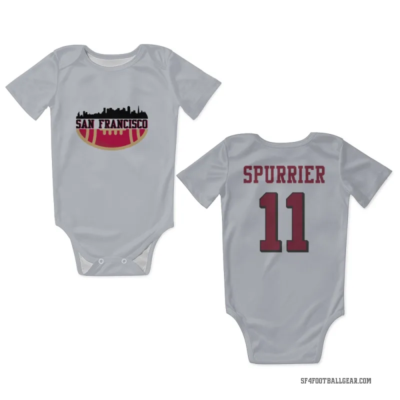 Steve Spurrier  White San Francisco 49ers  Rush Newborn & Infant Bodysuit