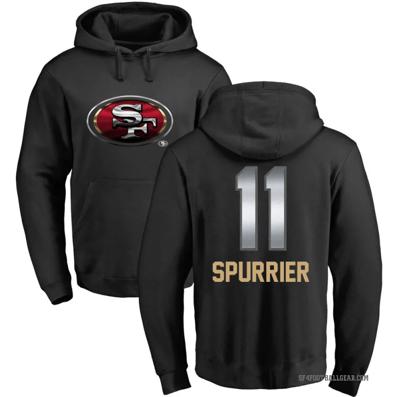 Steve Spurrier Youth Black San Francisco 49ers Midnight Mascot Pullover Hoodie