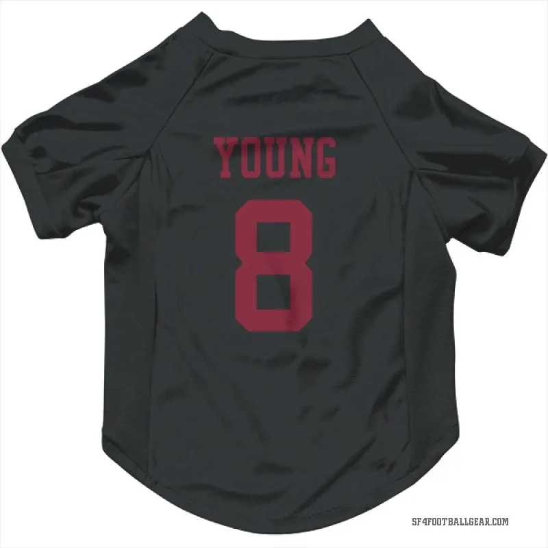 Steve Young  Black San Francisco 49ers  Cat & Dog Pet Jersey