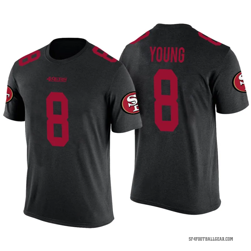 Steve Young Men's Black San Francisco 49ers Color Rush T-Shirt