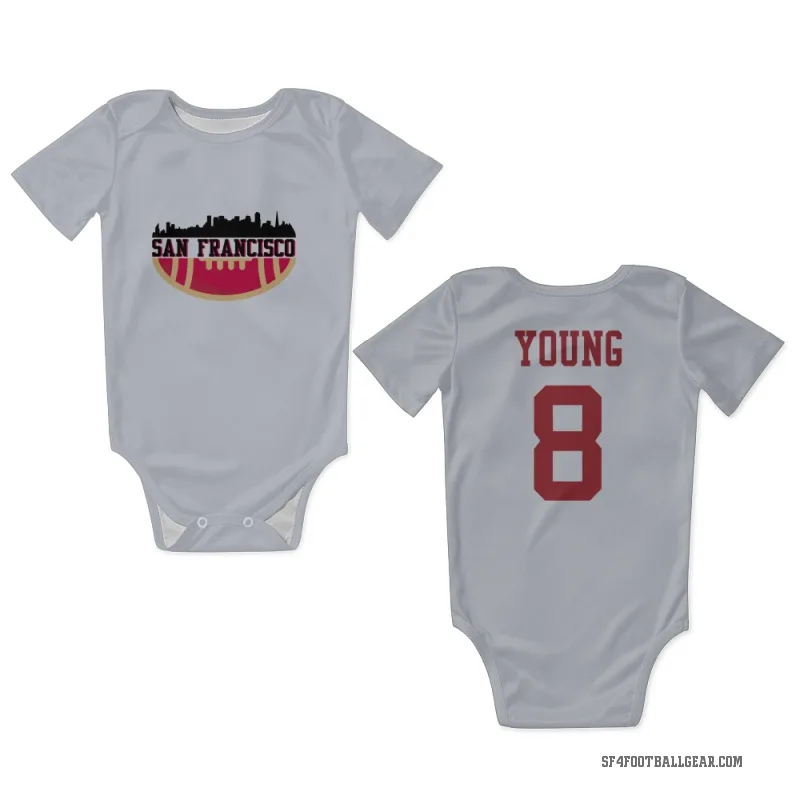 Steve Young  White San Francisco 49ers  Newborn & Infant Bodysuit