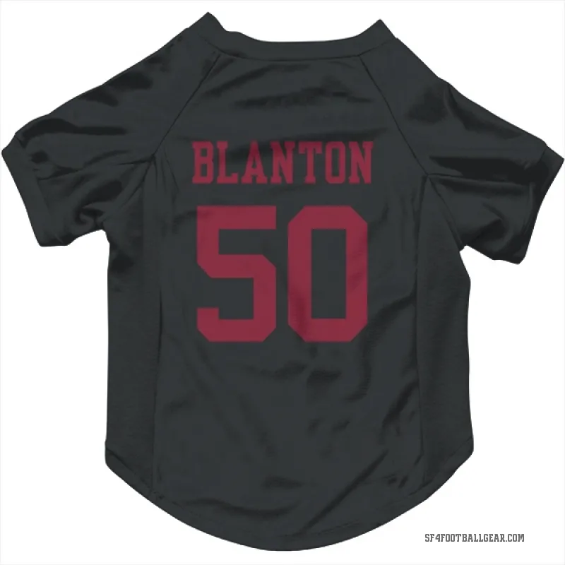 Stone Blanton  Black San Francisco 49ers  Cat & Dog Pet Jersey