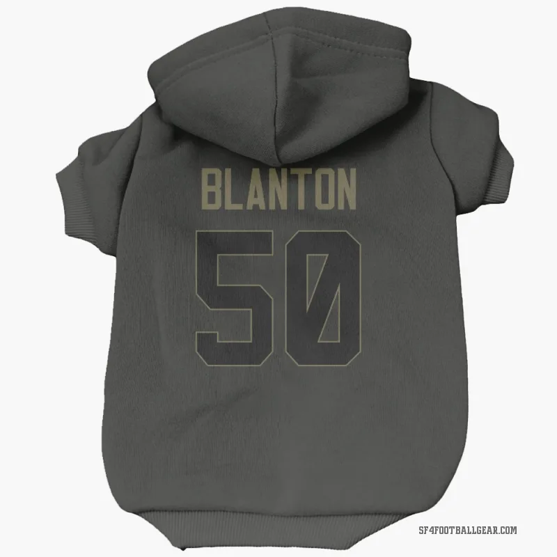 Stone Blanton  Black San Francisco 49ers  Service Cat & Dog Pet Hoodie