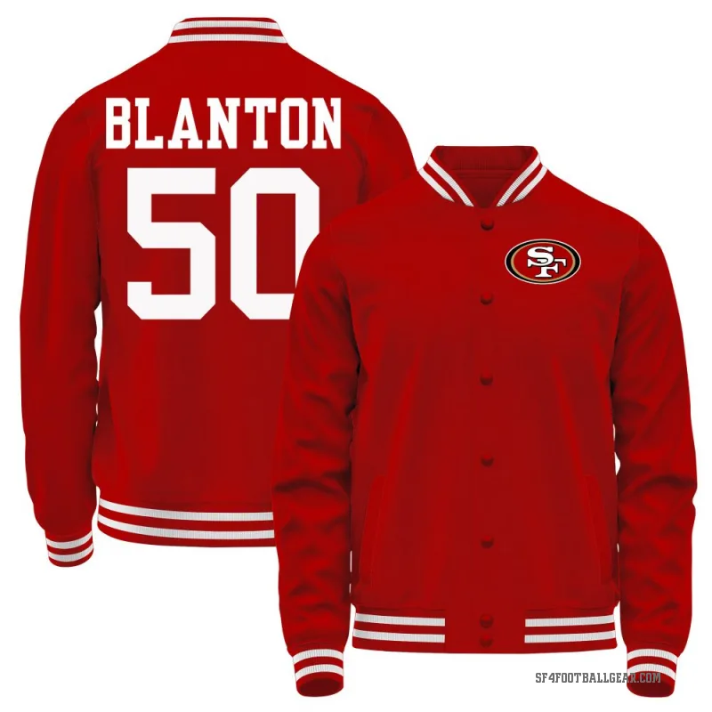 Stone Blanton Men's Red San Francisco 49ers Full-Snap Jacket