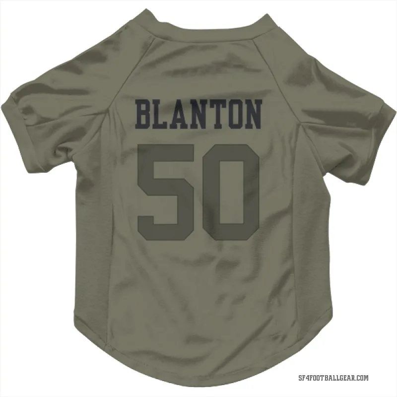 Stone Blanton  Olive San Francisco 49ers  Cat & Dog Pet Jersey