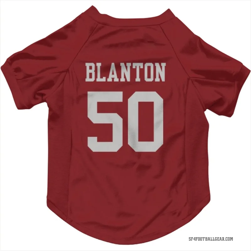Stone Blanton  Scarlet San Francisco 49ers  Cat & Dog Pet Jersey