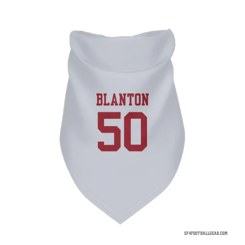 Stone Blanton  White San Francisco 49ers  Cat & Dog Pet Bandana