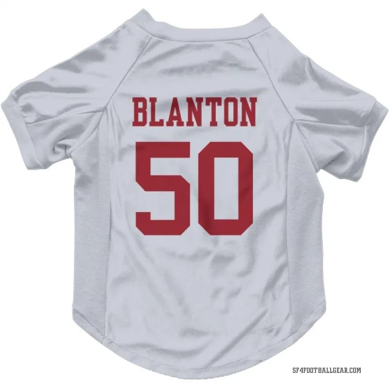 Stone Blanton  White San Francisco 49ers  Cat & Dog Pet Jersey