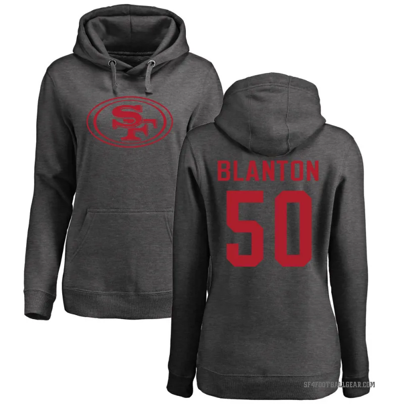 Stone Blanton Women's San Francisco 49ers Pro Line by Branded Ash One Color Pullover Hoodie