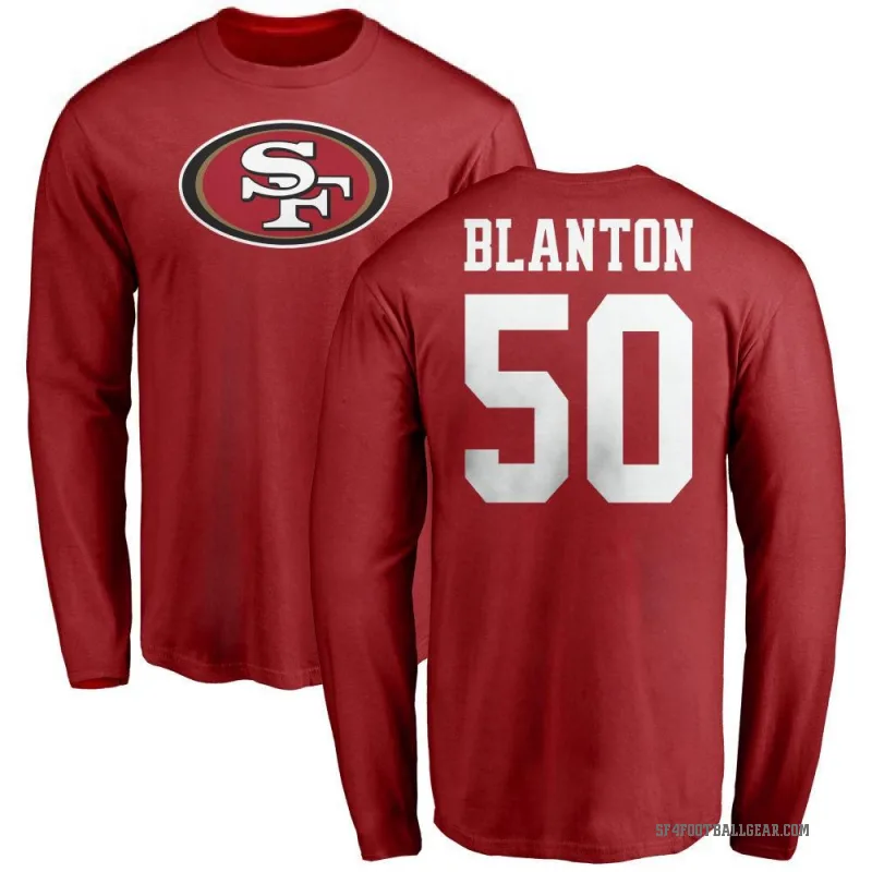 Stone Blanton Youth Red San Francisco 49ers Logo Long Sleeve T-Shirt -