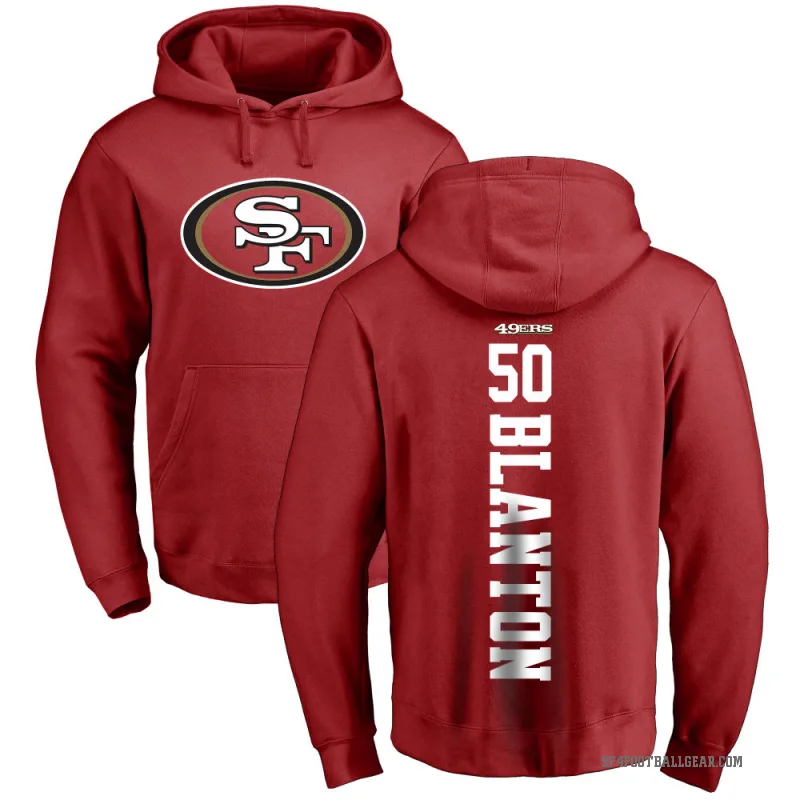Stone Blanton Youth Red San Francisco 49ers Pro Line Backer Pullover Hoodie