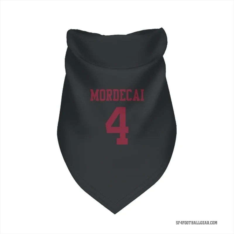 Tanner Mordecai  Black San Francisco 49ers  Cat & Dog Pet Bandana