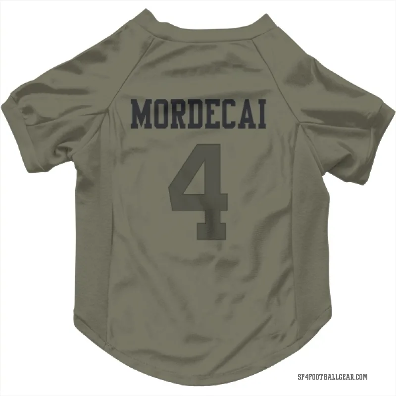 Tanner Mordecai  Olive San Francisco 49ers  Cat & Dog Pet Jersey