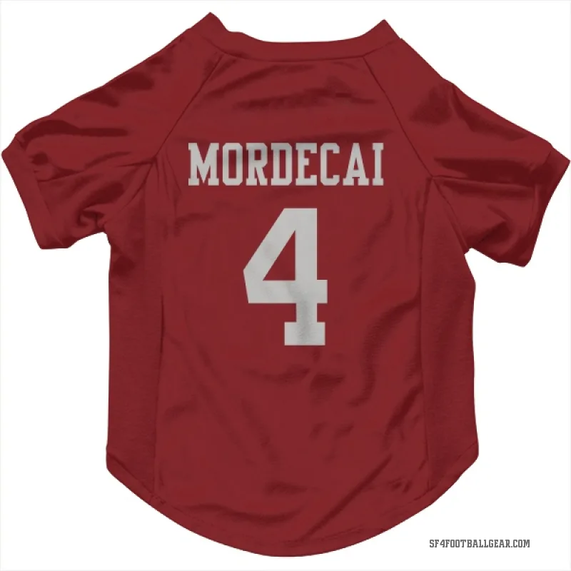 Tanner Mordecai  Scarlet San Francisco 49ers  Cat & Dog Pet Jersey