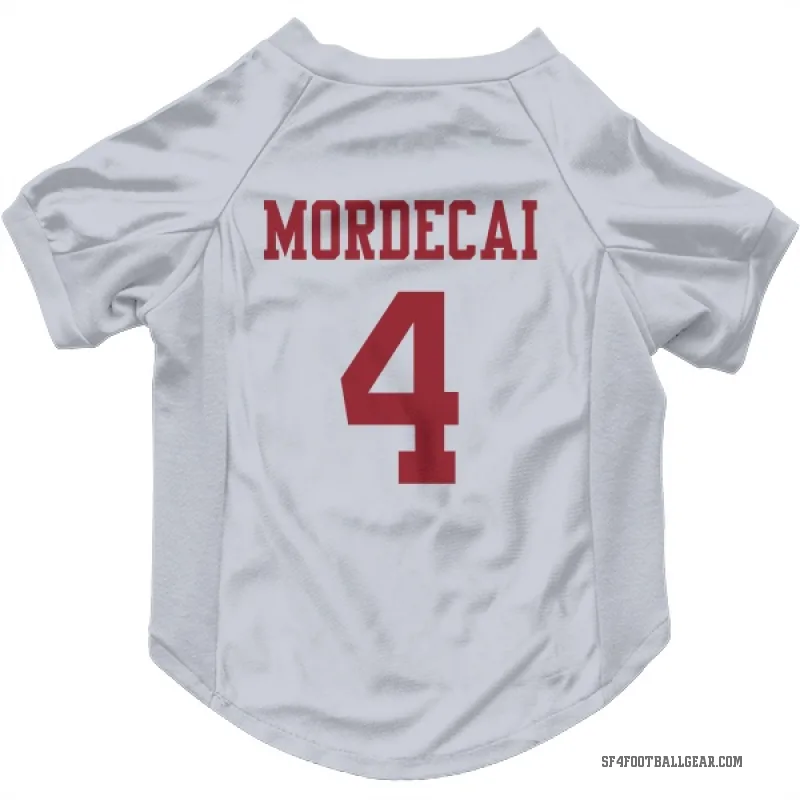 Tanner Mordecai  White San Francisco 49ers  Cat & Dog Pet Jersey