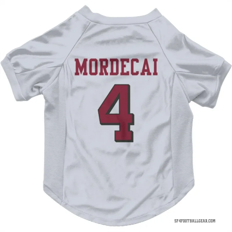 Tanner Mordecai  White San Francisco 49ers  Rush Cat & Dog Pet Jersey