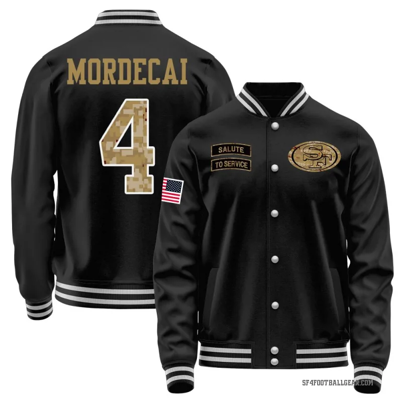 Tanner Mordecai Youth Black San Francisco 49ers Salute to Service Sideline Performance Jacket
