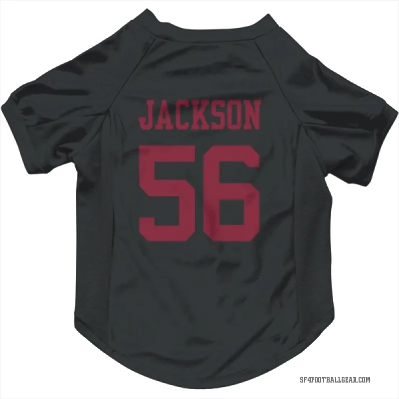 Tarron Jackson  Black San Francisco 49ers  Cat & Dog Pet Jersey