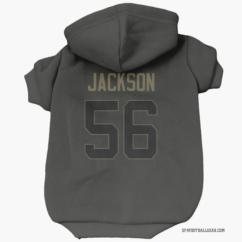 Tarron Jackson  Black San Francisco 49ers  Service Cat & Dog Pet Hoodie