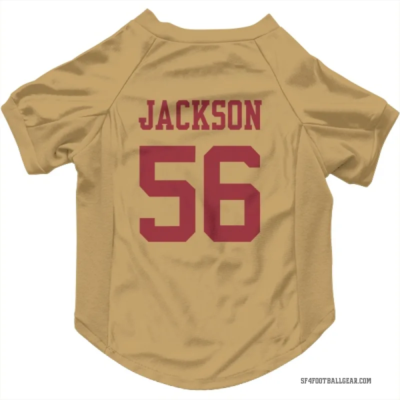 Tarron Jackson  Gold San Francisco 49ers  Cat & Dog Pet Jersey