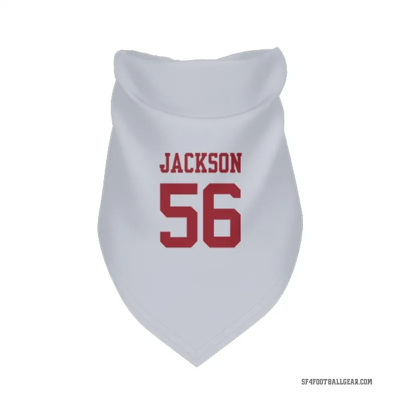 Tarron Jackson  White San Francisco 49ers  Cat & Dog Pet Bandana