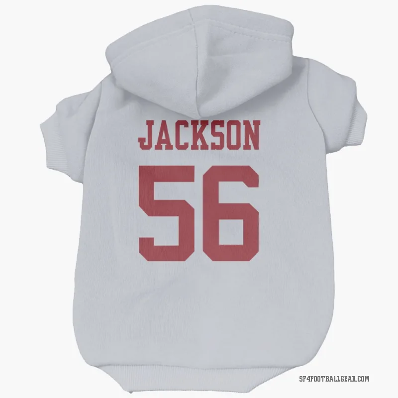 Tarron Jackson  White San Francisco 49ers  Cat & Dog Pet Hoodie